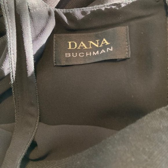 Dana Buchman Little Black Linen dress with scoop neck and thin straps - Picture 5 of 7